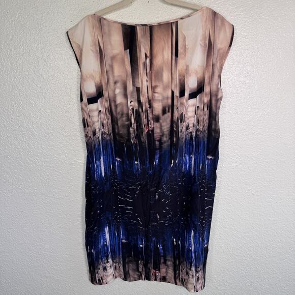Zero + Maria Cornejo Dress Womens 4 Sheath Sleeveless Silk Abstract Modern Artsy - Picture 2 of 11